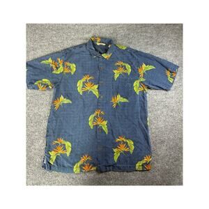 Tommy Bahama 100% Silk Hawaiin style shirt Men Size M Short Sleeve Casual